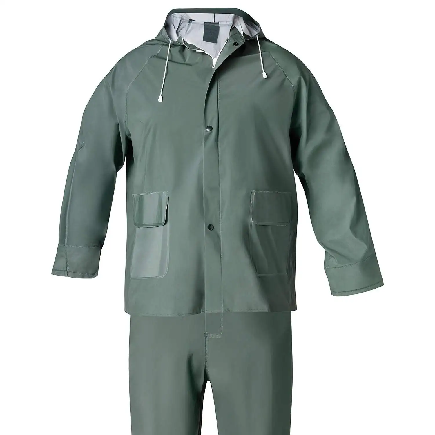 SANCO STORE - WOLFPACK LINEA PROFESIONAL Traje de Agua Impermeable Verde Pvc         Talla 7-L