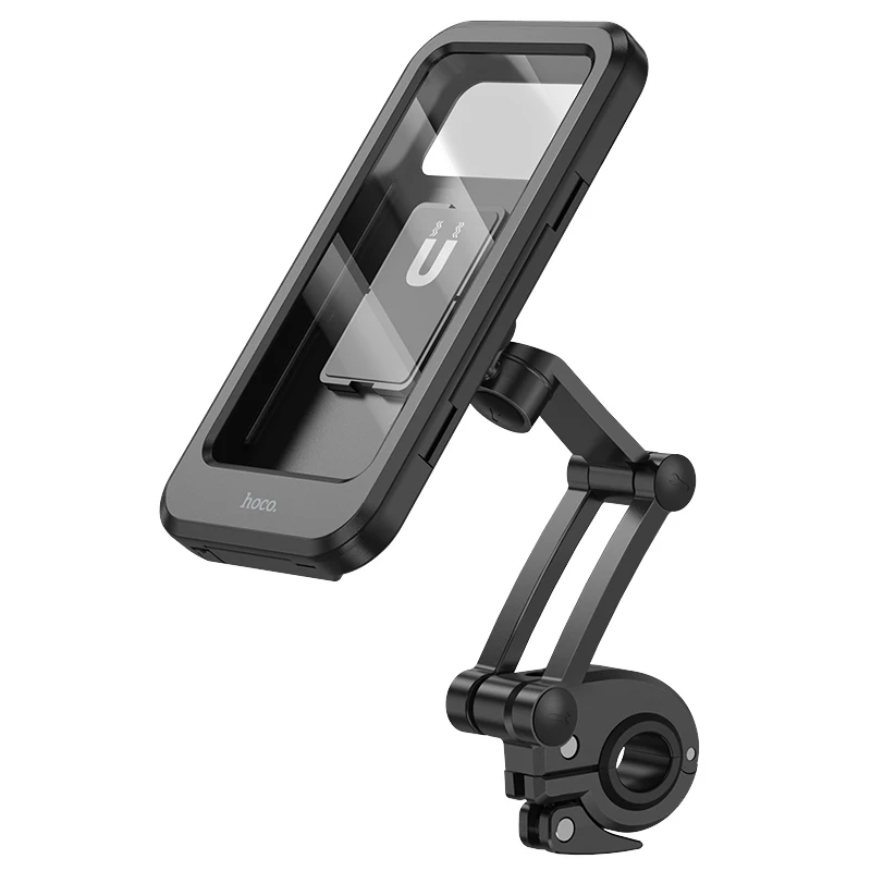 Hoco. CA101 Soporte De Moto/Bici/Carros/Patinetes Impermeable IPX4 Alta Calidad Para Moviles 4.5-7.0Pulgadas (Moviles hasta 6-11mm)