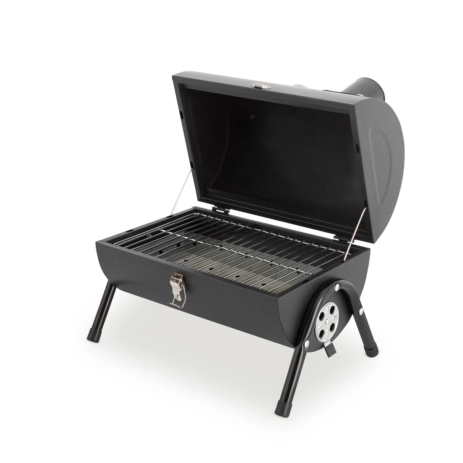 Create - compact and portable charcoal smoker barbecue - transportable - with thermometer - smokey compact bbq