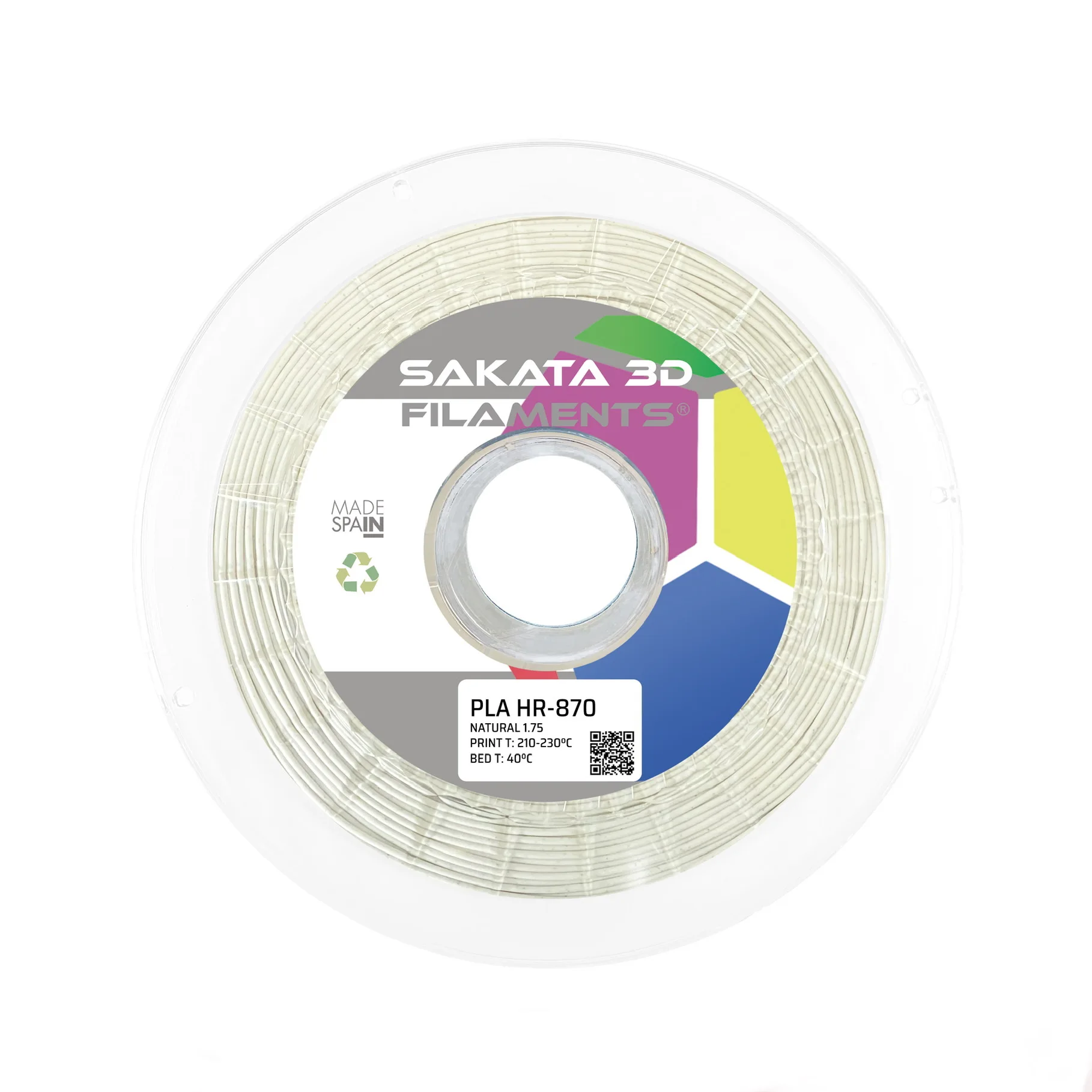 Pla Hr-870 1kg 1.75mm Bore Than Pla 850 Excellent Thermal and Mechanical Performance Direct from Factory Sakata 3D Brand Filament for 3D Printer 3D Filament