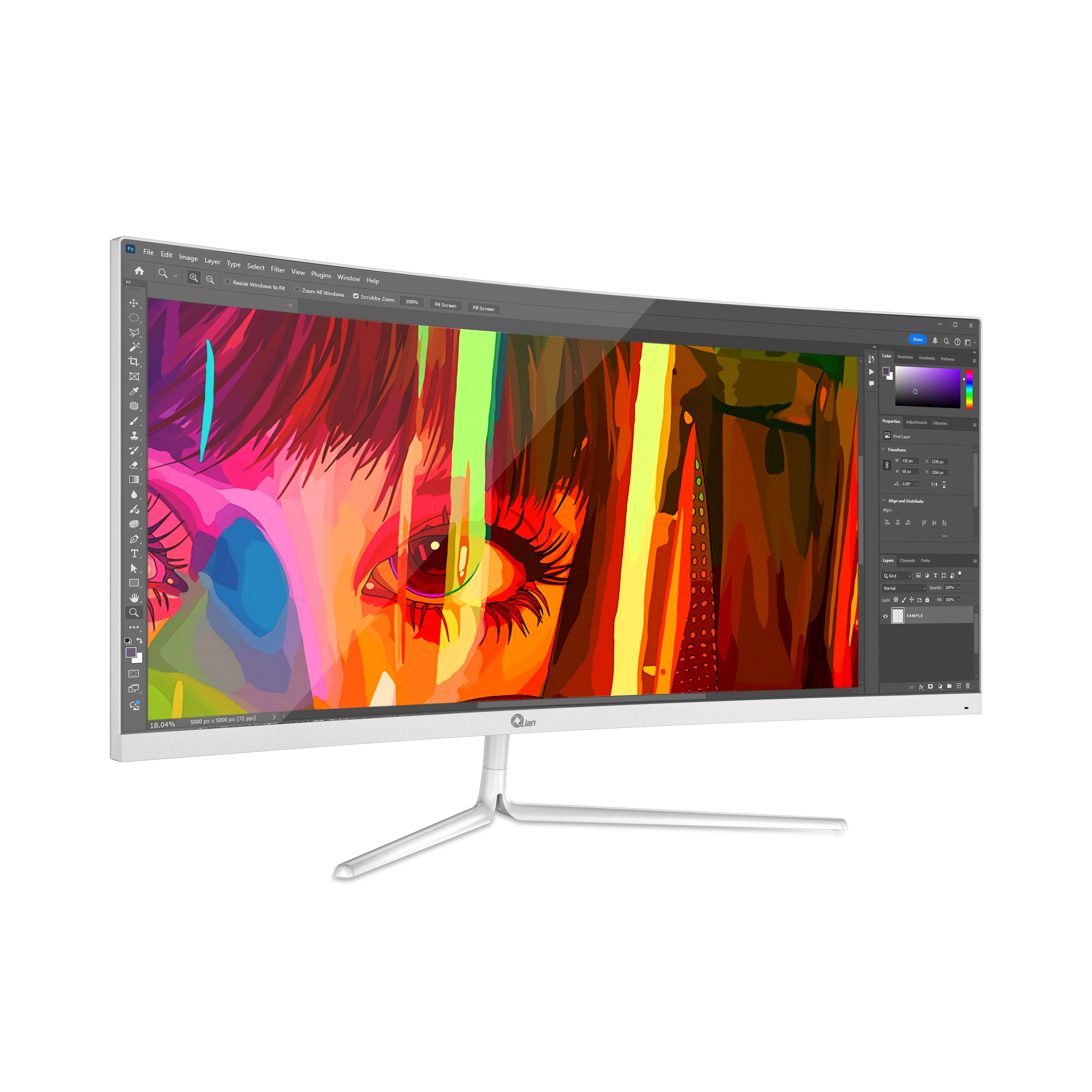 Monitor Curvo Qian Ultra Wide 30” 1080P 200Hz