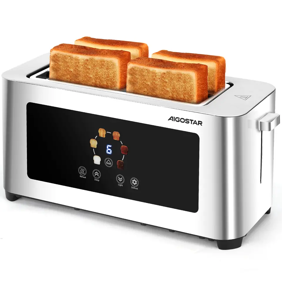 AIGOSTAR TOSTADORA ELECTRÓNICA 4 REBANADAS