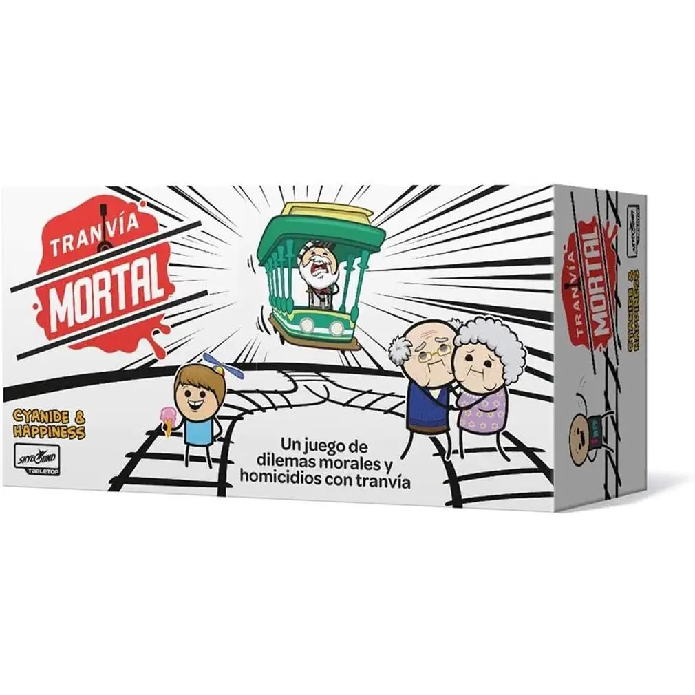 Asmodee - Tranvía Mortal Juego De Mesa - 3-13 Jugadores - 15 Minutos Por Partida