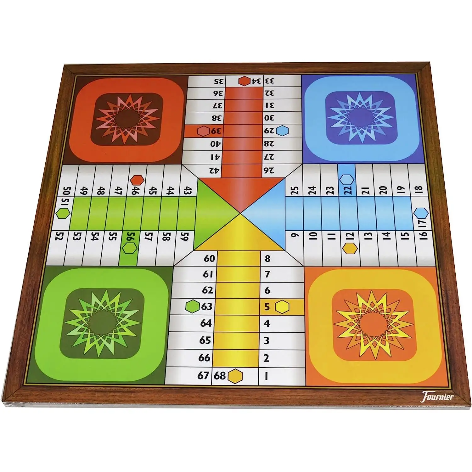 Fournier parchis 4 and goose, board 33x33 cm, 2-4 players, multicolor