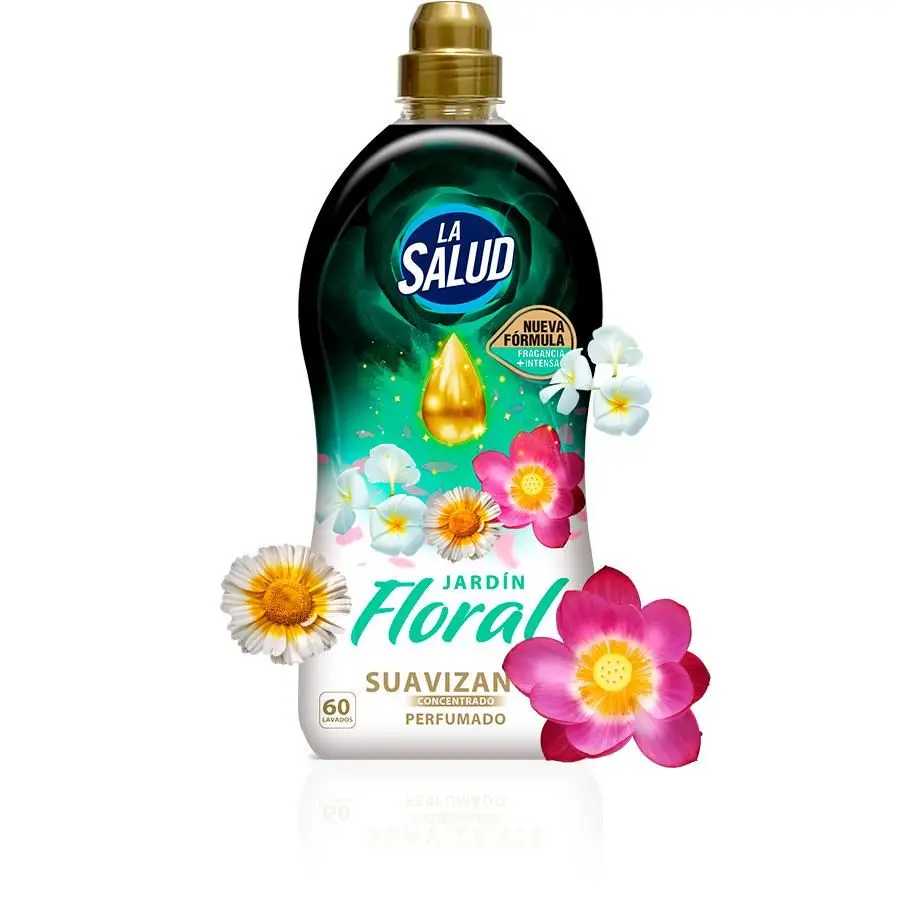 Pack of 9 - la salud softener 360 doses, 9 bottles, floral garden concentrate #3