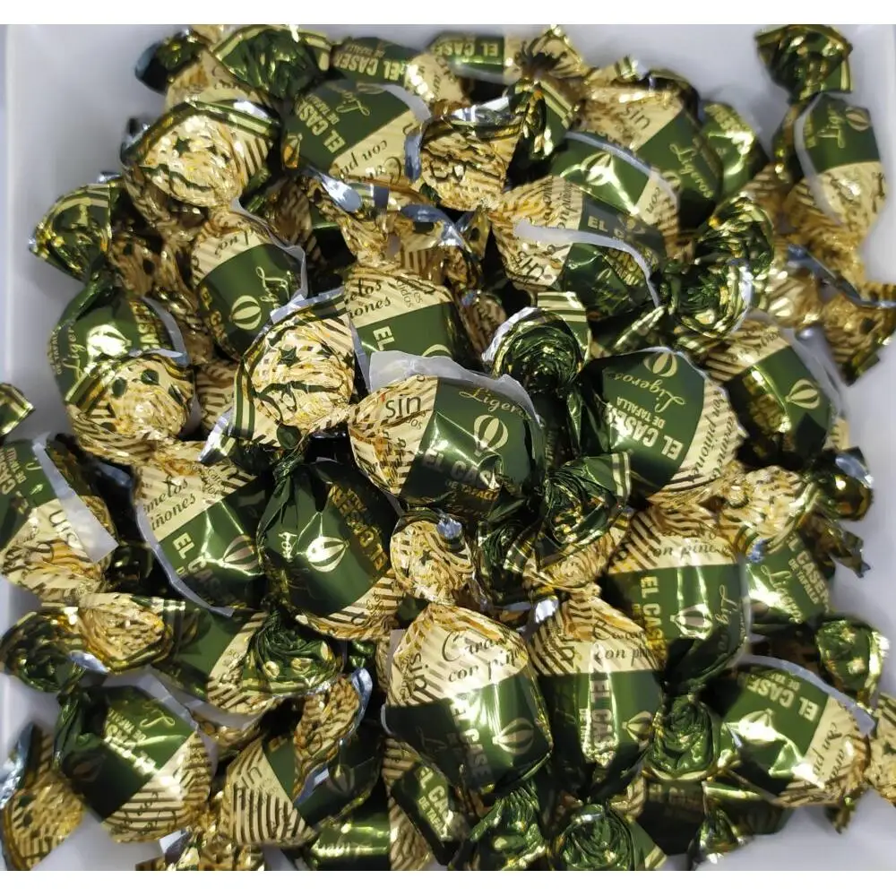Caramelos de Piñones El Caserío  sin azucar añadido  Artesanales Grandes 1KG.