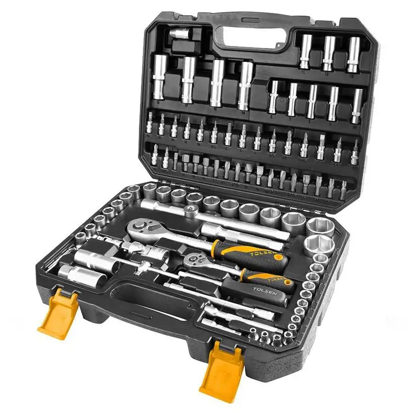 94 pieces ratchet tool case + Glasses + TOLSEN accessories