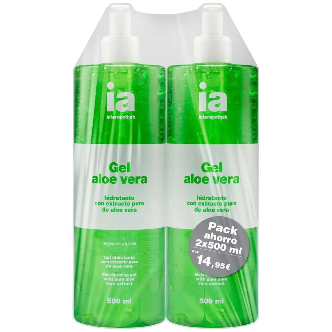 Interapothek Pack Duplo Gel Aloe Vera Puro 2X500Ml
