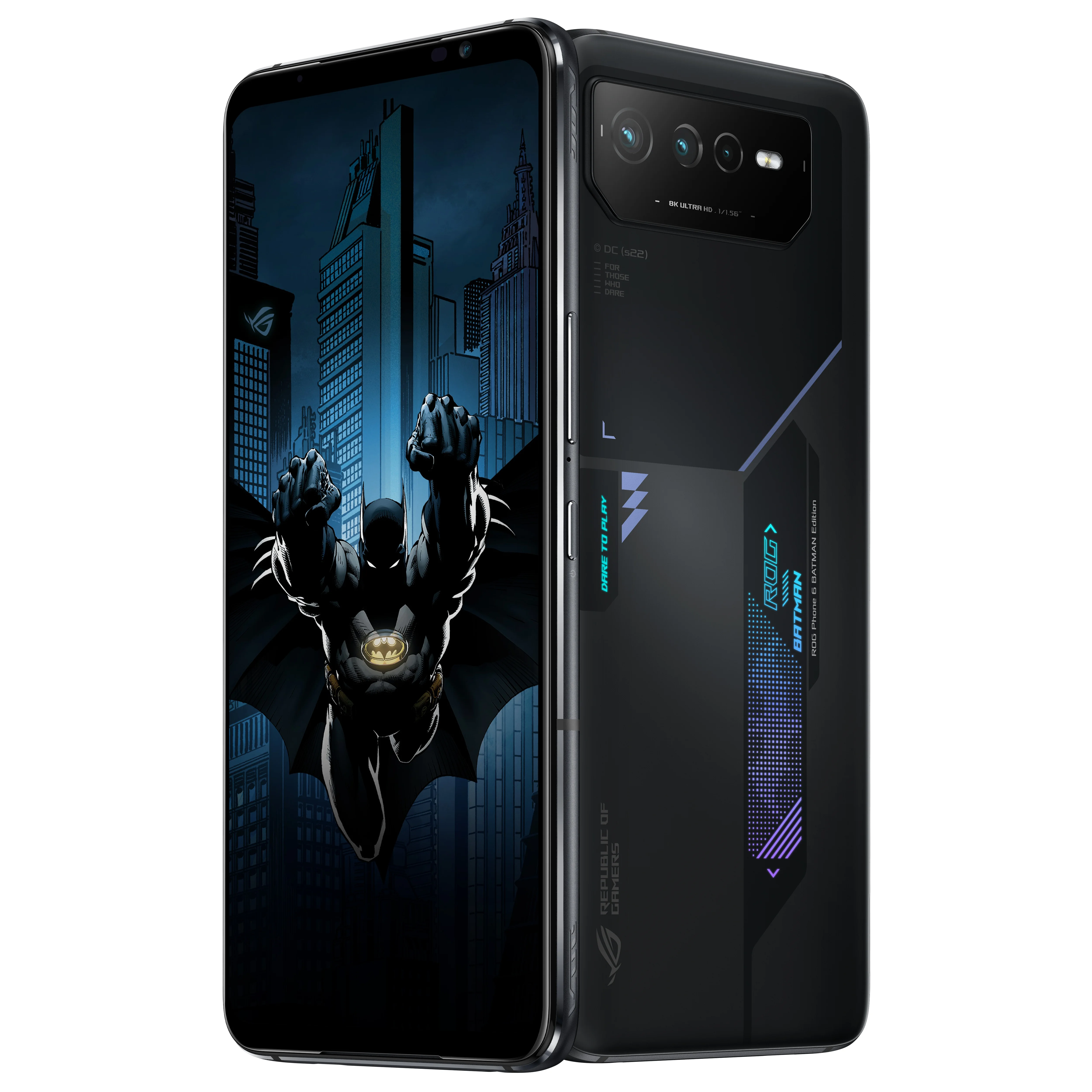 ASUS ROG Phone 6 BATMAN Edition 17,2 cm (6.78") SIM doble Android 12 5G USB Tipo C 12 GB 256 GB 6000 mAh Negro