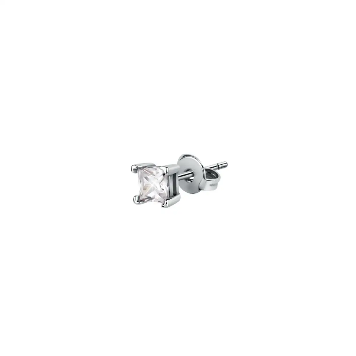 La Petite Story Pendientes Mujer Exigo Stud Earring Ss White Squared Cz 4 De