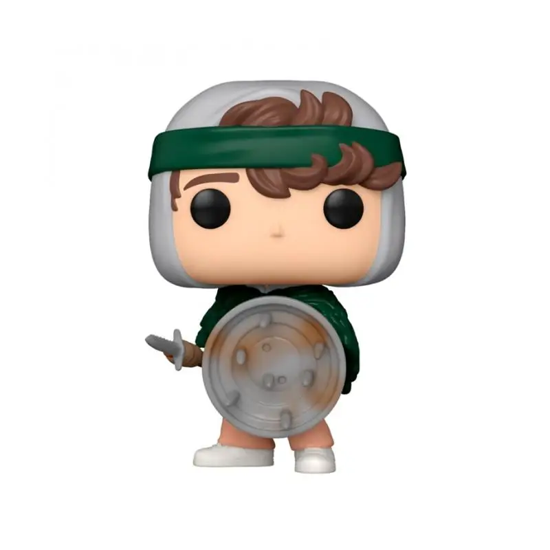 Funko POP! Stranger Things-Series-ST S4 - Hunter Dustin with Shield-official collectible figure-toy for children and adults-Fans-diversity of characters and themes