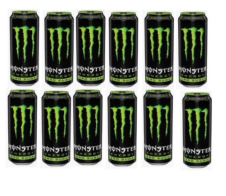 National monster energy zero sugar - absolutely zero- pack 12 or 24 cans 50cl - energy drink (national-spain)