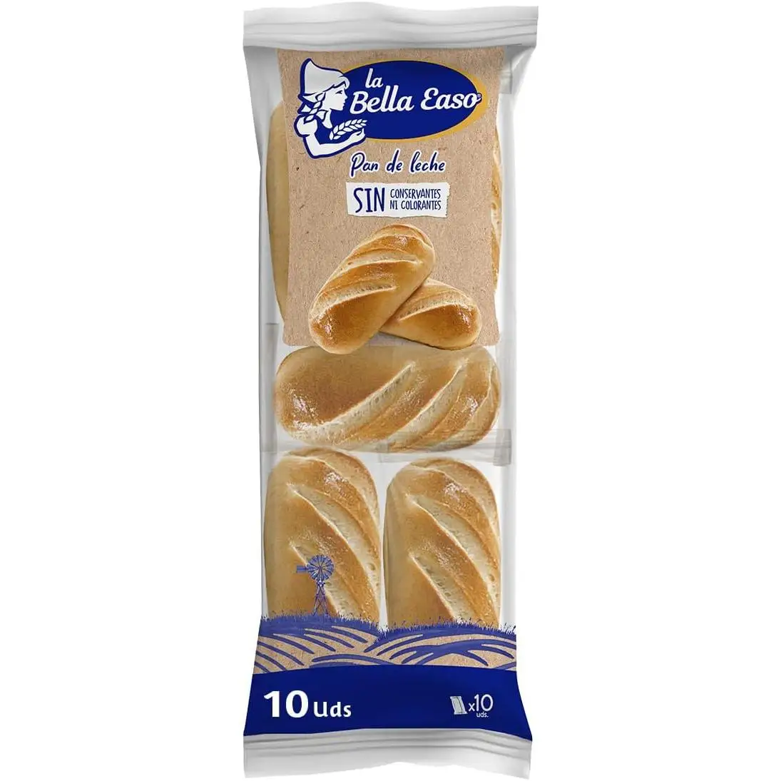 Pan de Leche La Bella Easo, 10 uds, 350 gr
