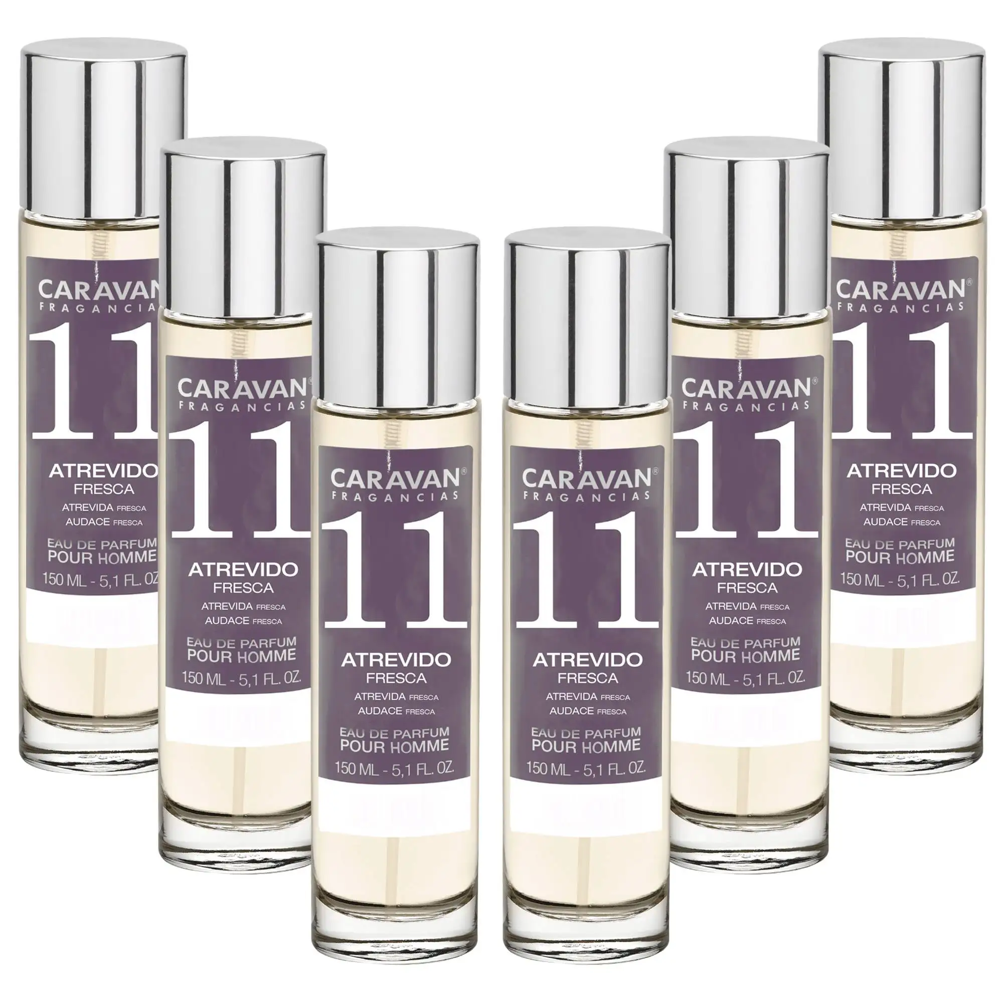 Caravan Fragrances Pack Of 6x Caravan Perfume Man No. 11 - 150ml