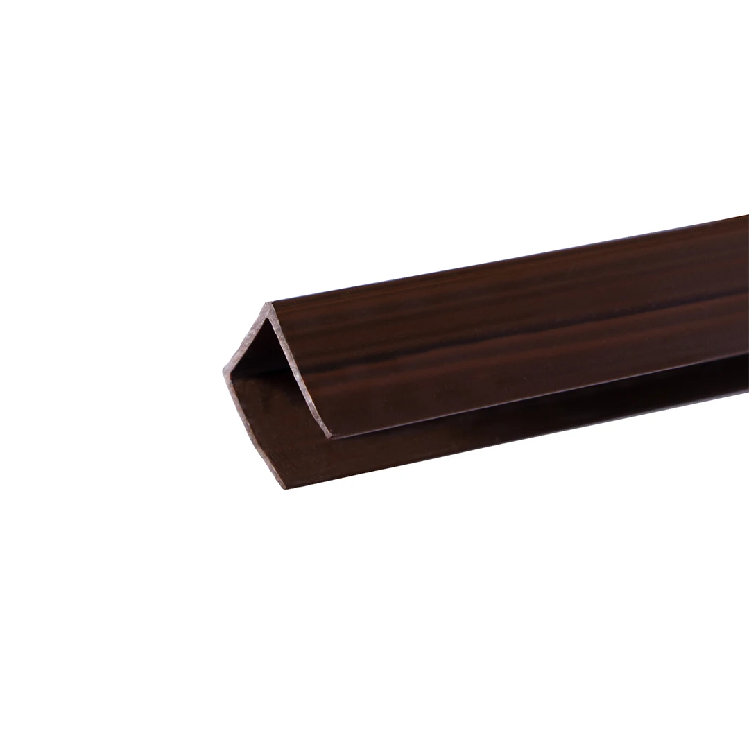 PERFIL REMATE PLASTICO U 2.12 M. MARRON NORTENE