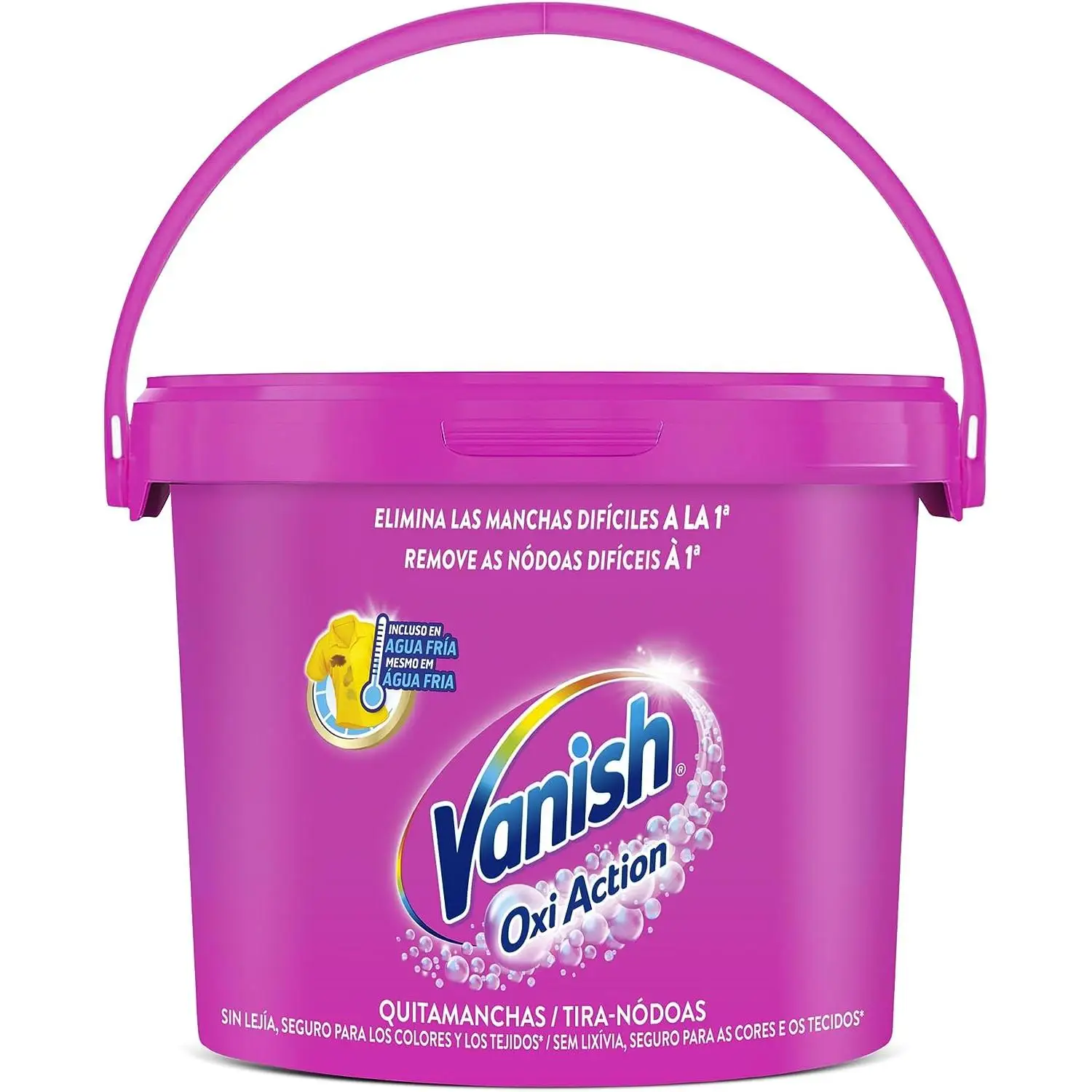 VANISH QUITAMANCHAS OXI ACTION ROSA FORMATO SUPER AHORRO 2.4 KG. CUBO