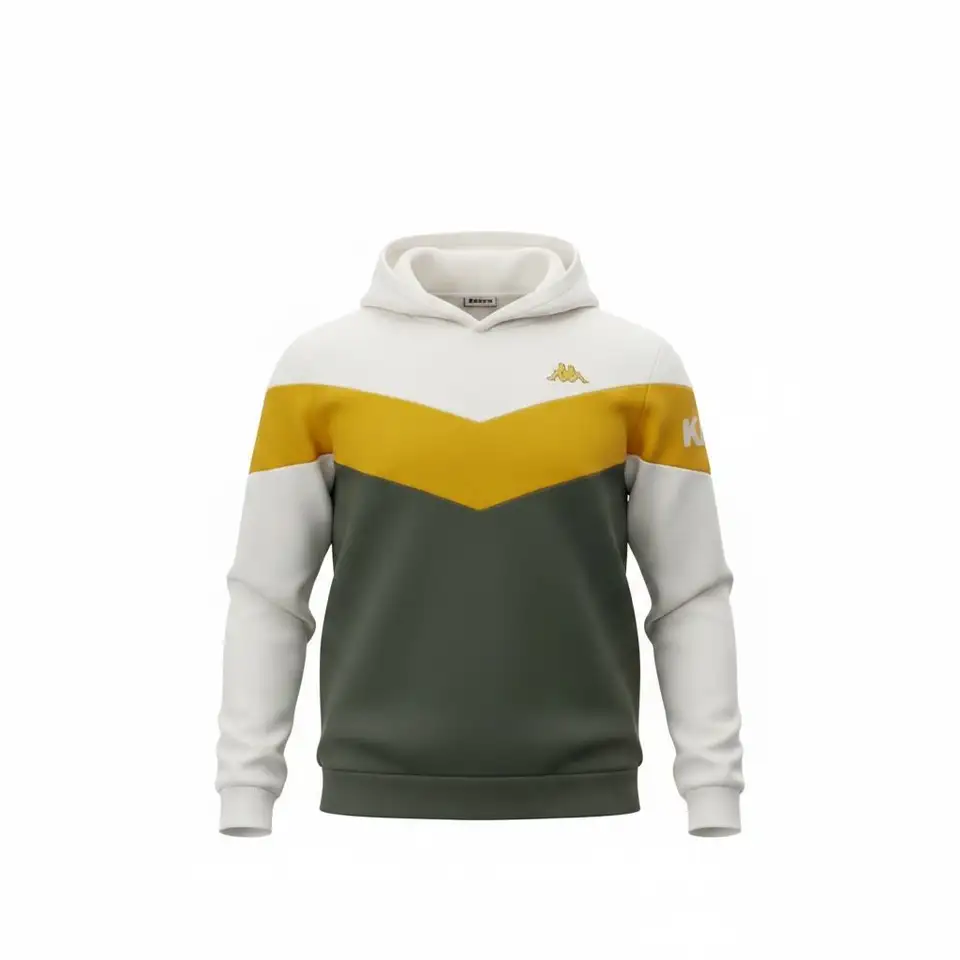SUDADERA KAPPA BOXAMO VERDE Y BLANCA