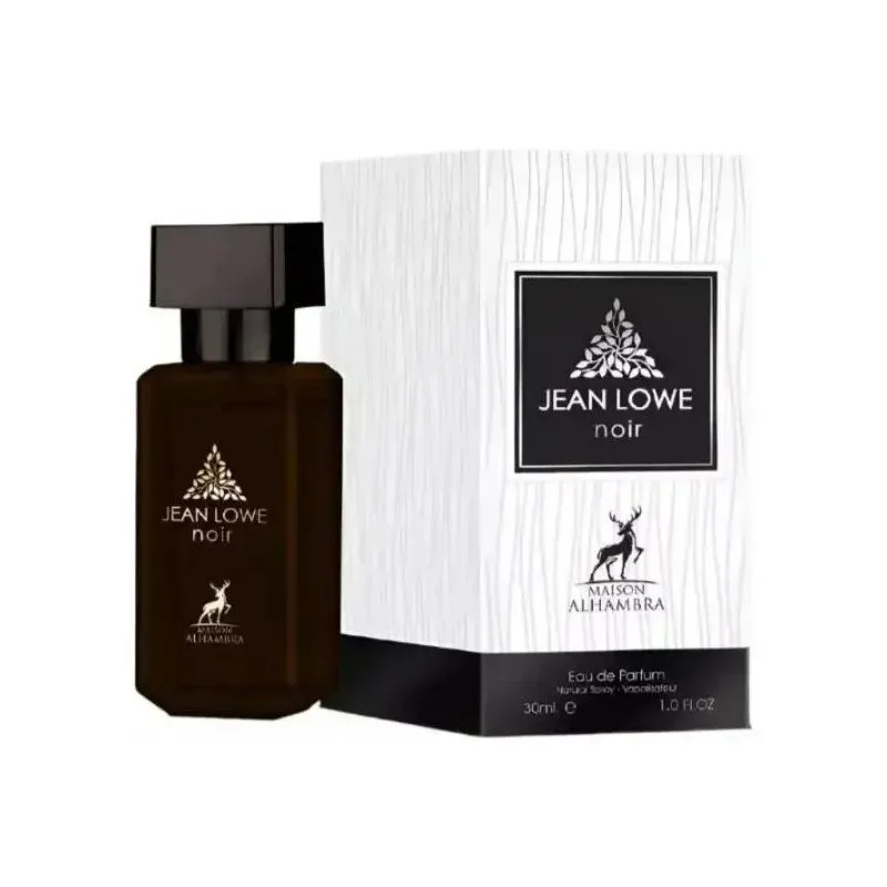 Perfume Jean Lowe Noir 30ML Maison Alhambra Unisex Eau de Parfum Fragancia Oriental Amaderada Elegante Intensa Duradera Aroma Sofisticado Ideal para Hombre y Mujer Uso Diario o Nocturno Regalo Premium