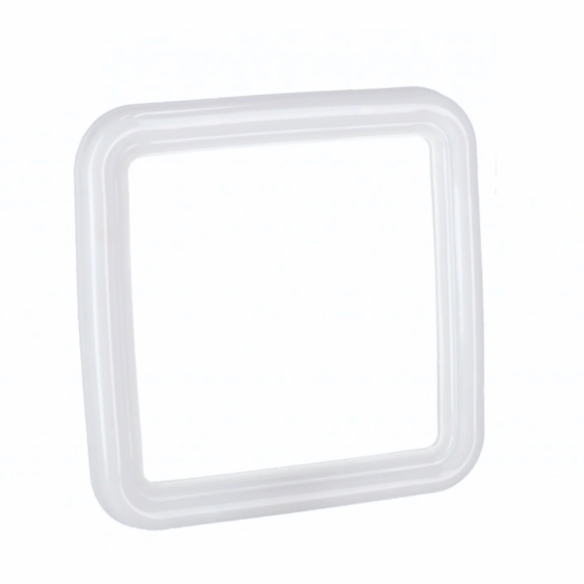 Start Electric  Espejo de Baño con Marco de Plástico Blanco - Elegante Diseño Redondo o Cuadrado  Marca Gerimport