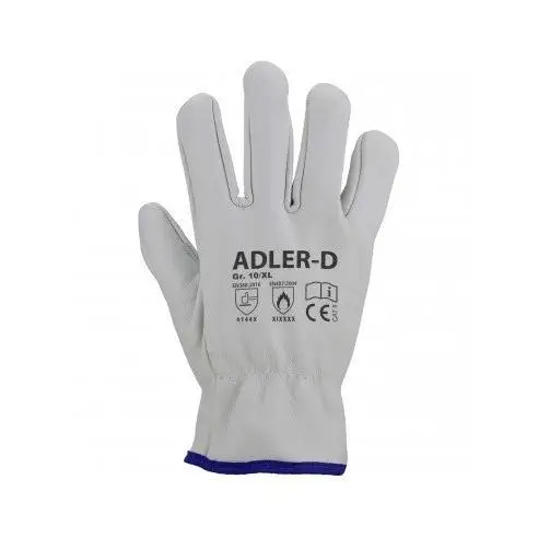 Guantes Piel Flor Vacuno Blanco Talla 9/L Asatex AADLERD9
