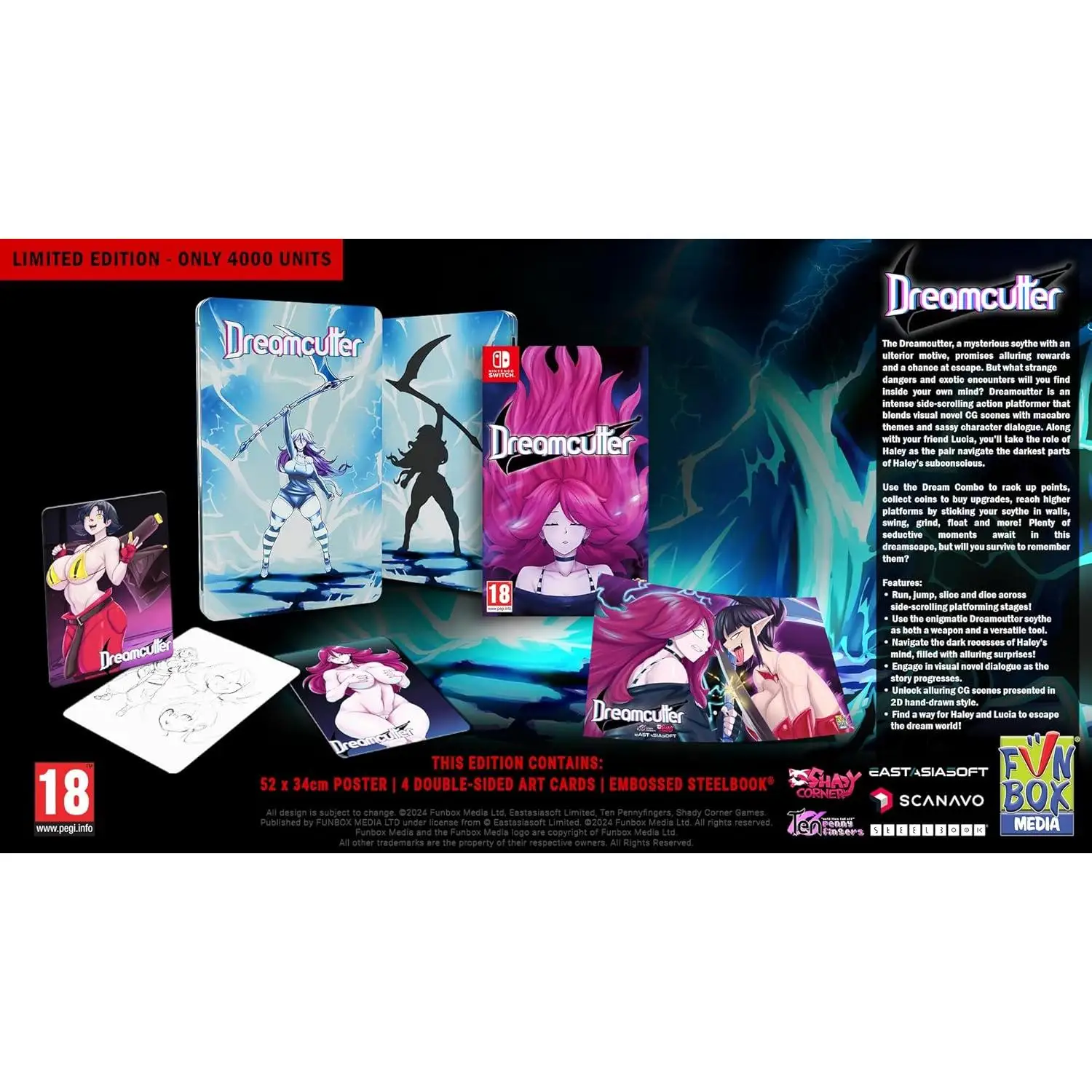 Dreamcutter Steelbook Limited Edition - Switch - Nuevo Precintado