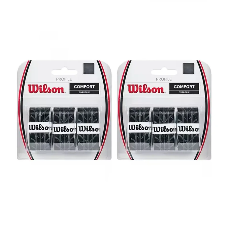 Wilson Overgrip Profile Comfort – Pack de 6 Unidades de Overgrips para Raquetas de Tenis o Pádel,