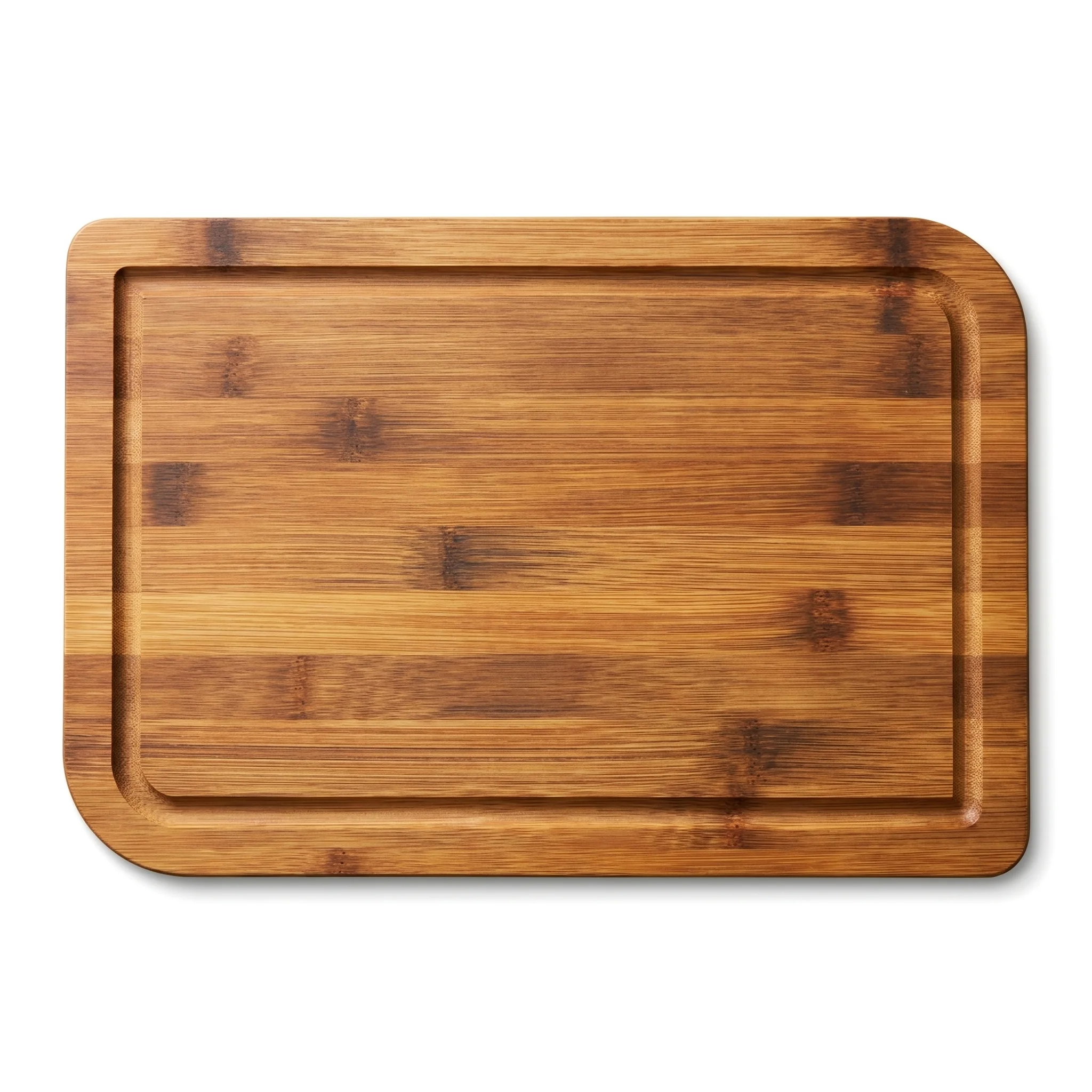 Tabla de Bambú Multifuncional para Cocina,  MEJORADA, Tabla de Cortar y Servir con Ranura Antigoteo, Salvamanteles Decorativo de Madera Natural