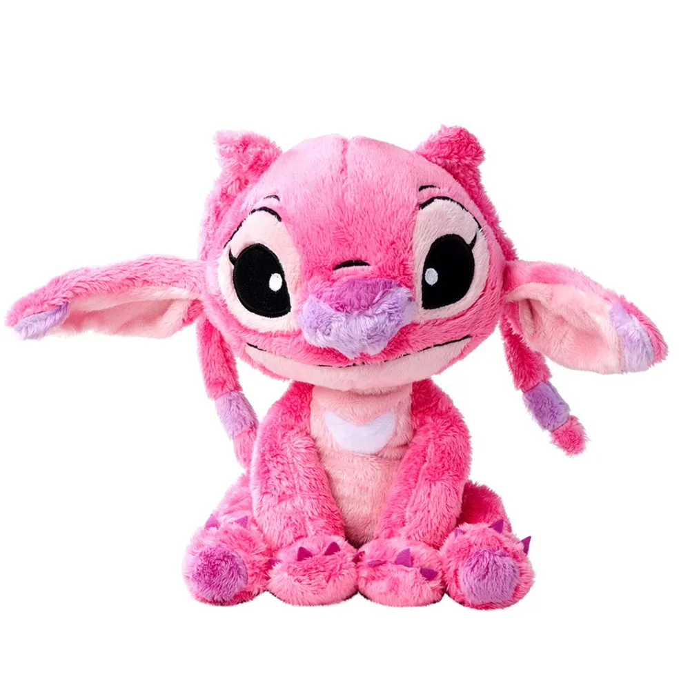 Disney Stitch Angel Rosa Kawaii Peluche 25 cm | Súper Suave | Regalo Niñas Fans