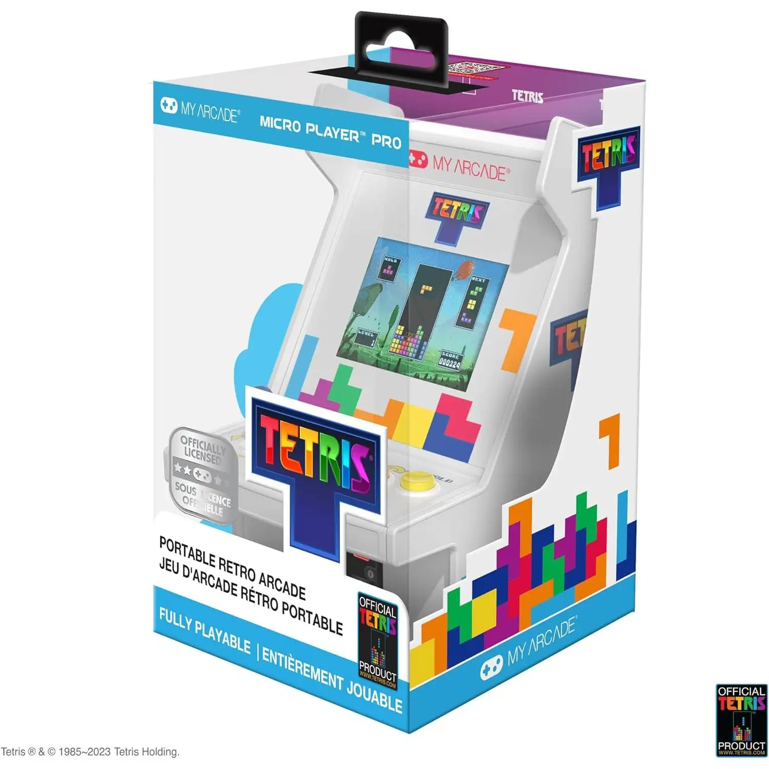 Dreamgear Mini Consola Micro Player Tetris 6,75 Pulgadas - Pantalla a Color de Alta Resolución