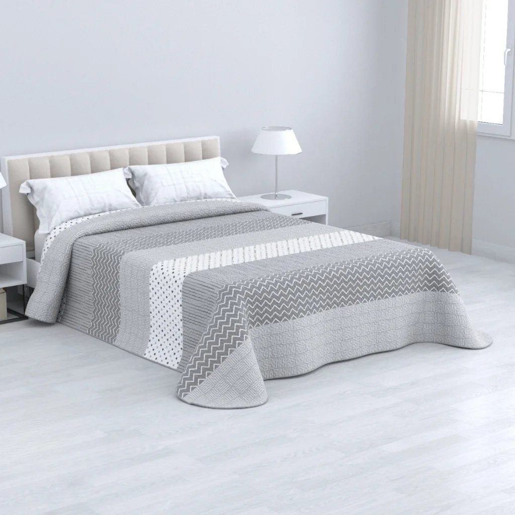 KYTZIAS Summer Bouti Printed Bed 90, 105, 135 and 150 cm Polyester Summer Bedspread Bouti Reversible smooth or printed. Thin and light quilt. Does not include cushion covers.