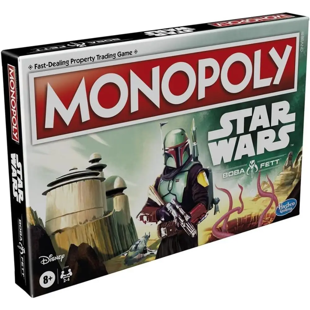 Monopoly Boba Fett Star Wars Mandalorian juego de mesa Hasbro
