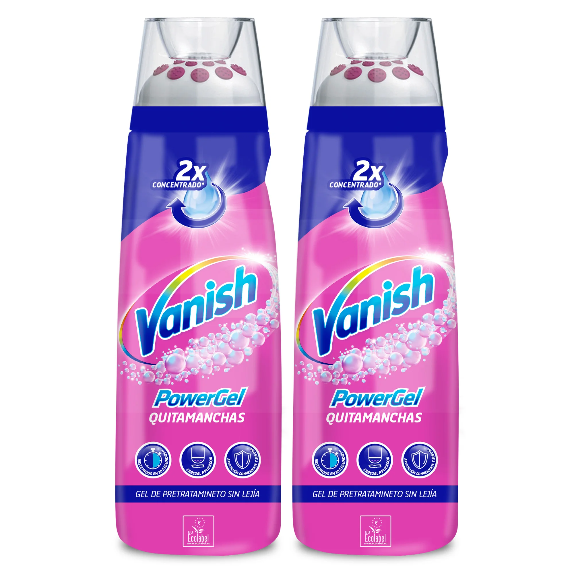 Quitamanchas para la ropa Vanish Gel Pretratante sin Lejía Espuma PowerFoam 2x200ml