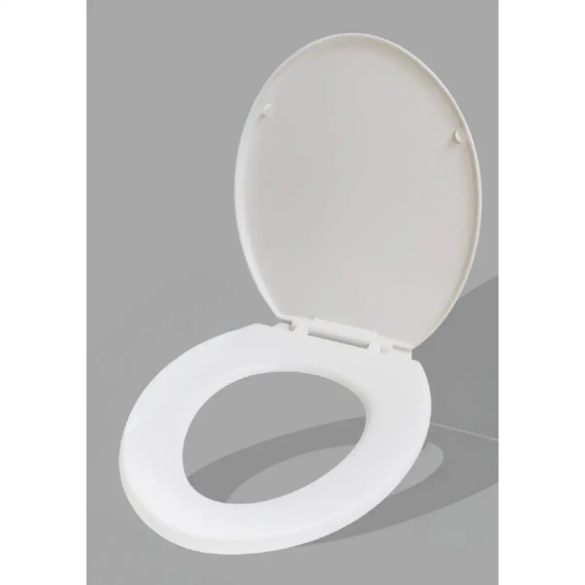 Asiento de inodoro ovalado  con función de cierre suave 36cm x42cm colores blanco / beige /rosa