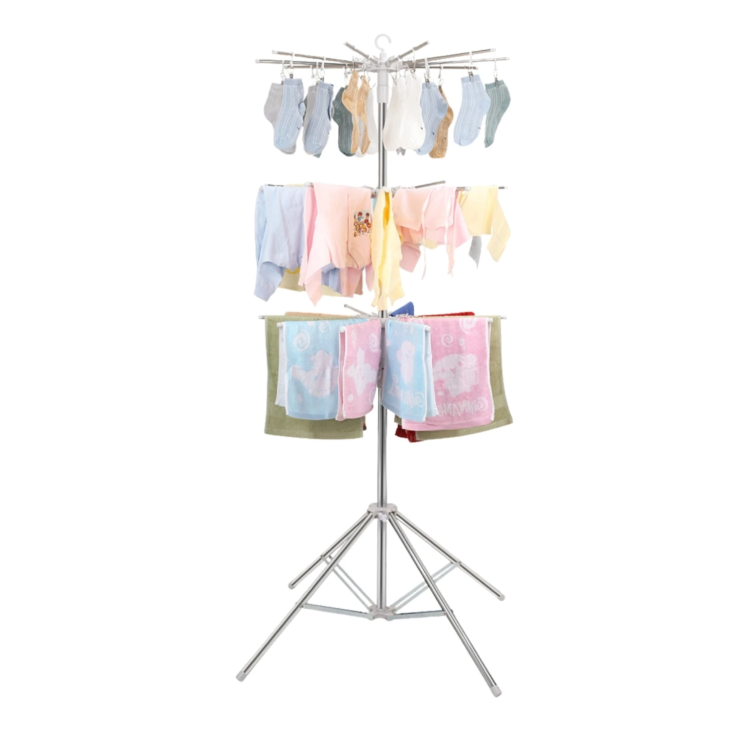 LUTODY – Tendedero plegable vertical Compacto y versátil para colgar ropa, toallas y prendas en el