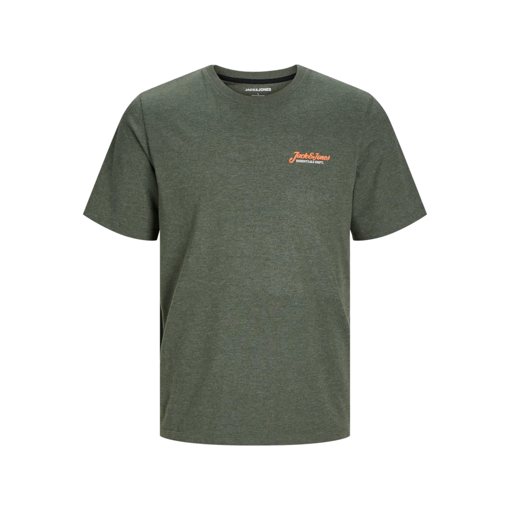 Jack & Jones Hombre camiseta de algodón Mod JJERIK Logo de la marca Moda Casual Informal REF 12257603