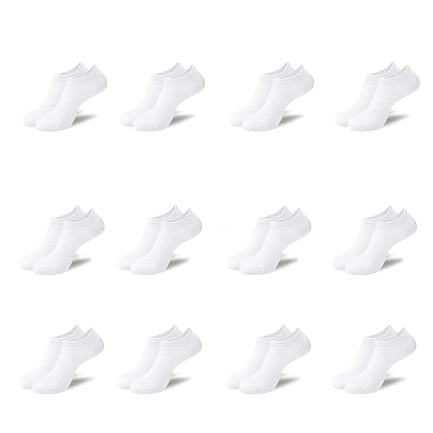 Pack de 12 Pares de Calcetines Pinkies, Tobillero Hombre, Calcetín Invisible Mujer, Transpirable, Cómodos y  Suaves para uso Diario
