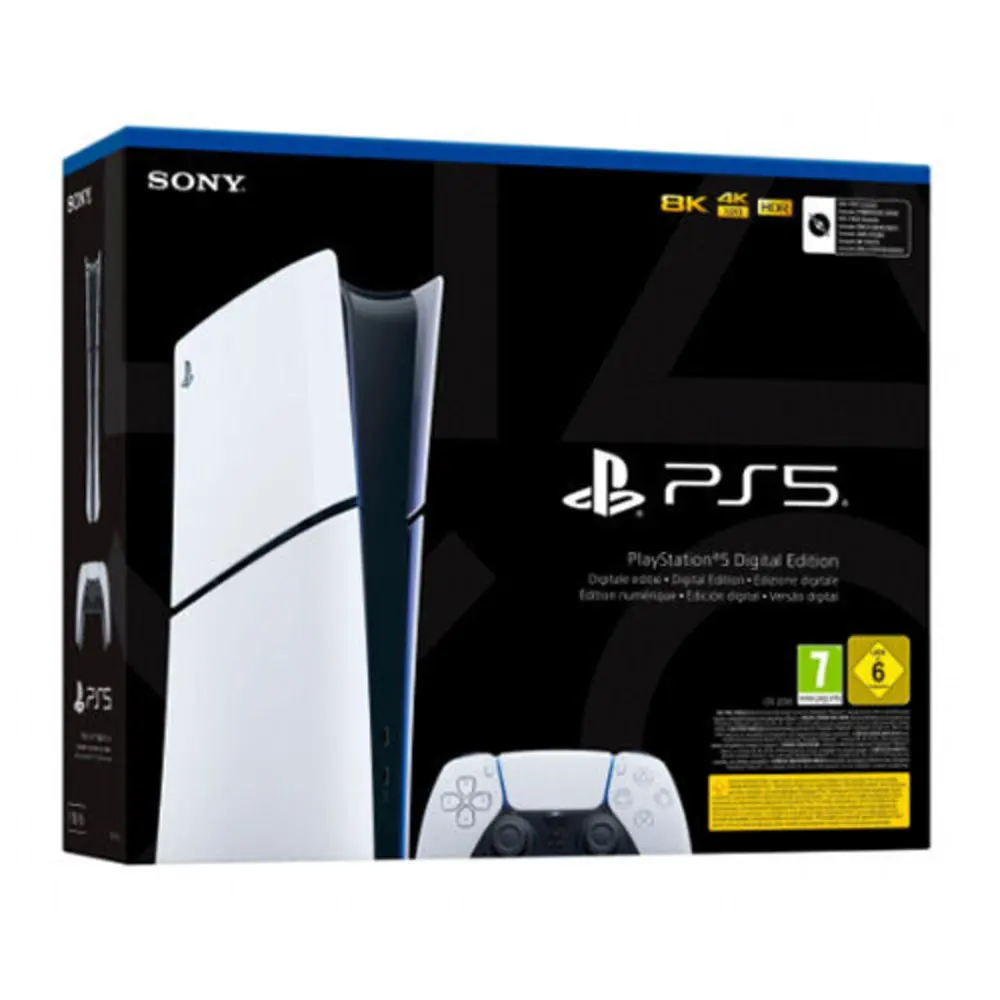PlayStation 5 Slim Digital Console with DualSense Controller - 825GB SSD - PS5 Digital Edition for Gaming with Fast Load Times and 3D Audio - Sony.