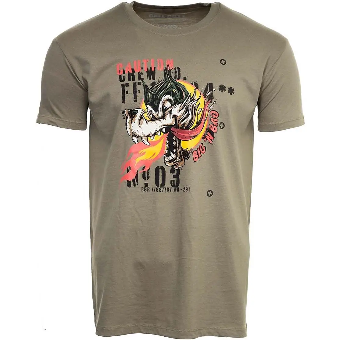 Call of dutty vanguard wolf khaki m t-shirt
