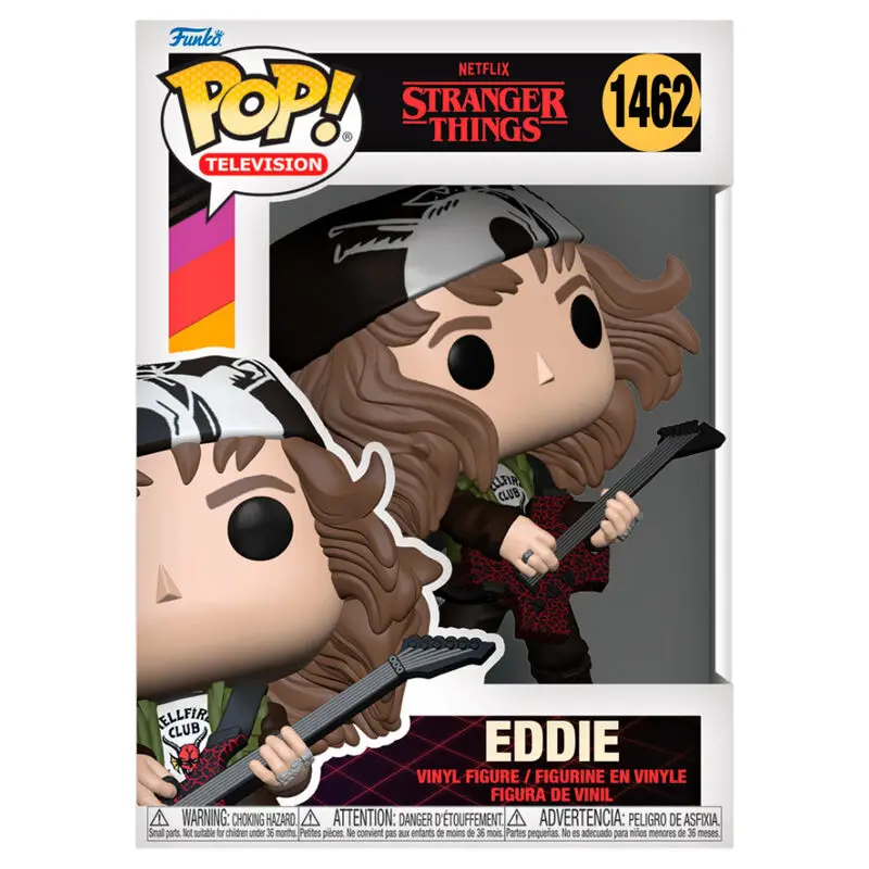 Figura Pop Stranger Things Eddie-Figura de Vinilo Coleccionable - Idea de Regalo- Mercancia Oficial - Juguetes para Niños y Adultos - Movies Fans - Muñeco para Coleccionistas y Exposición