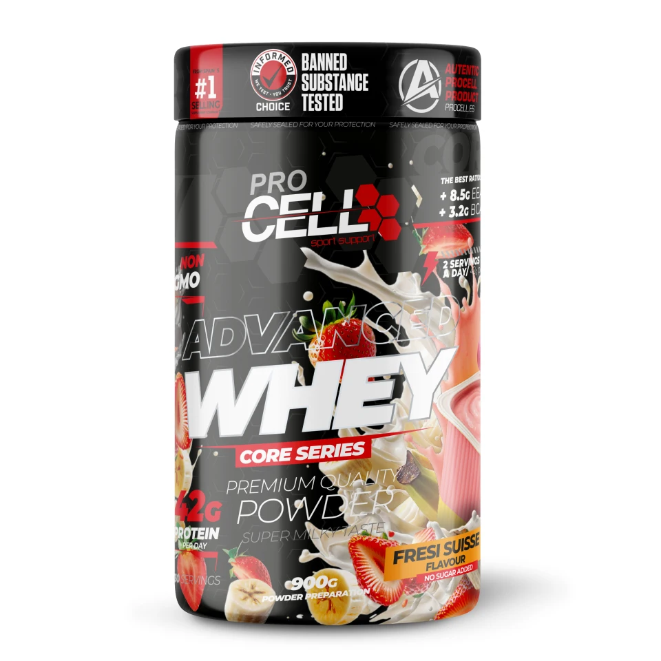 Concentrated protein - whey core 900gr fresi suisse procell sport - whey protein, low in carbohydrates and fats #1
