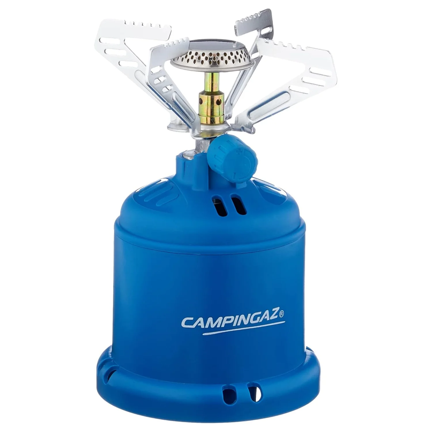 Campingaz 206 S Hornillo de Gas de 1 Quemador para Camping | 1250 W | Idel para Acampadas, Reuniones, Festivales o Excursiones | Funciona con Cartuchos Perforables Campingaz C206 GLS | Compacto y Potente | Manejo Fácil y Seguro
