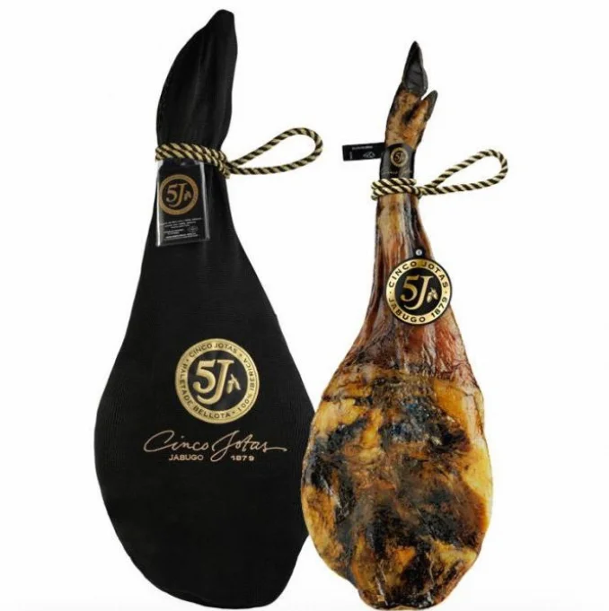 Jamon 5J iberico de bellota 100% de 7-8kilos brida negra