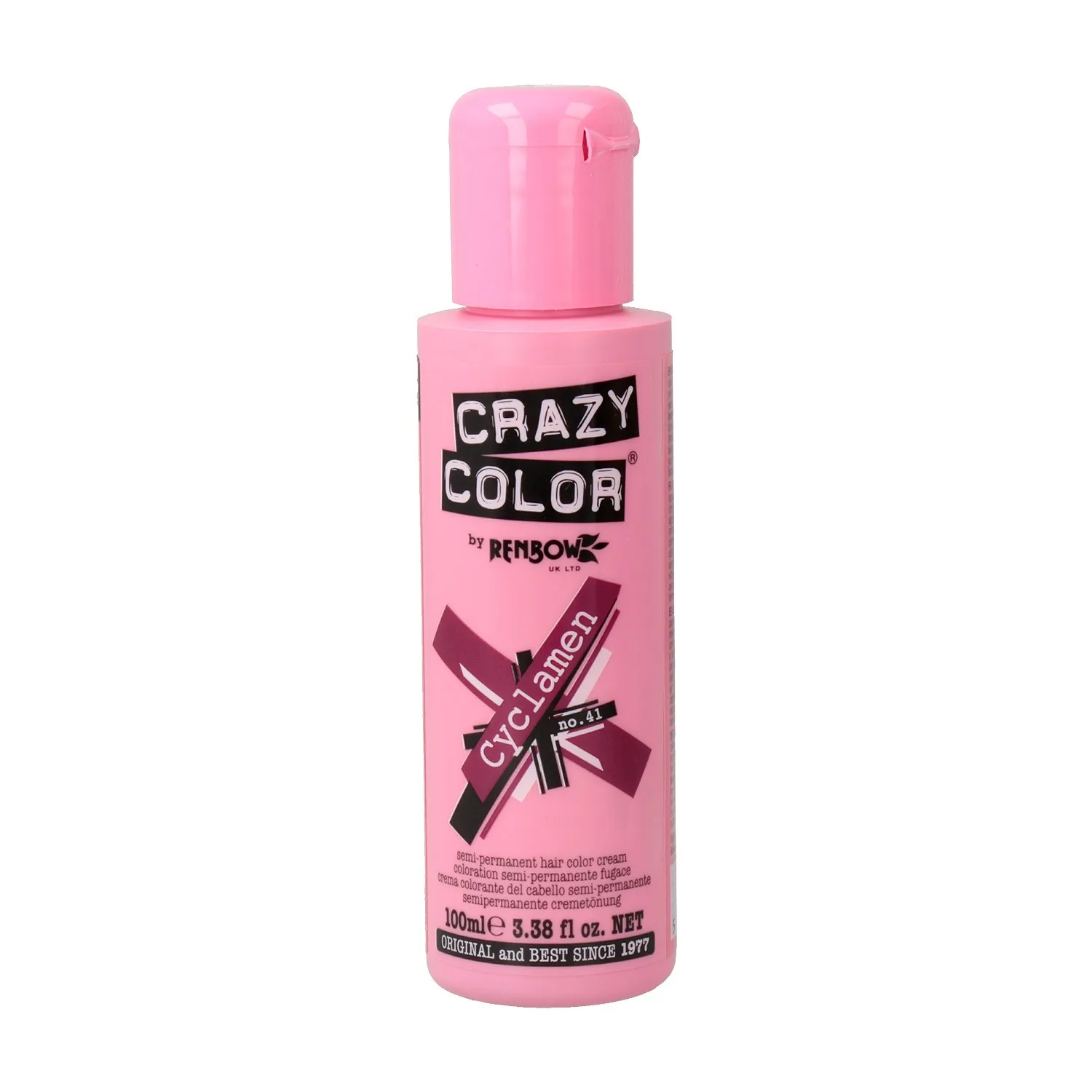 Crazy color 41 cyclamen 100 ml, colores intensos de fantasía. Belleza y cuidado de tu cabello y tu piel con Crazy Color.