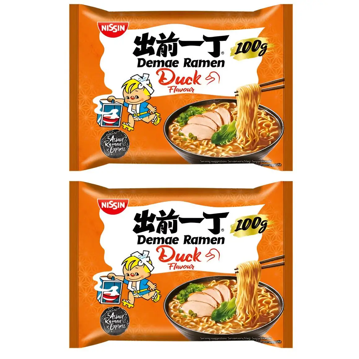 Nissin Demae duck Ramen Pack 2- 100gr x 2