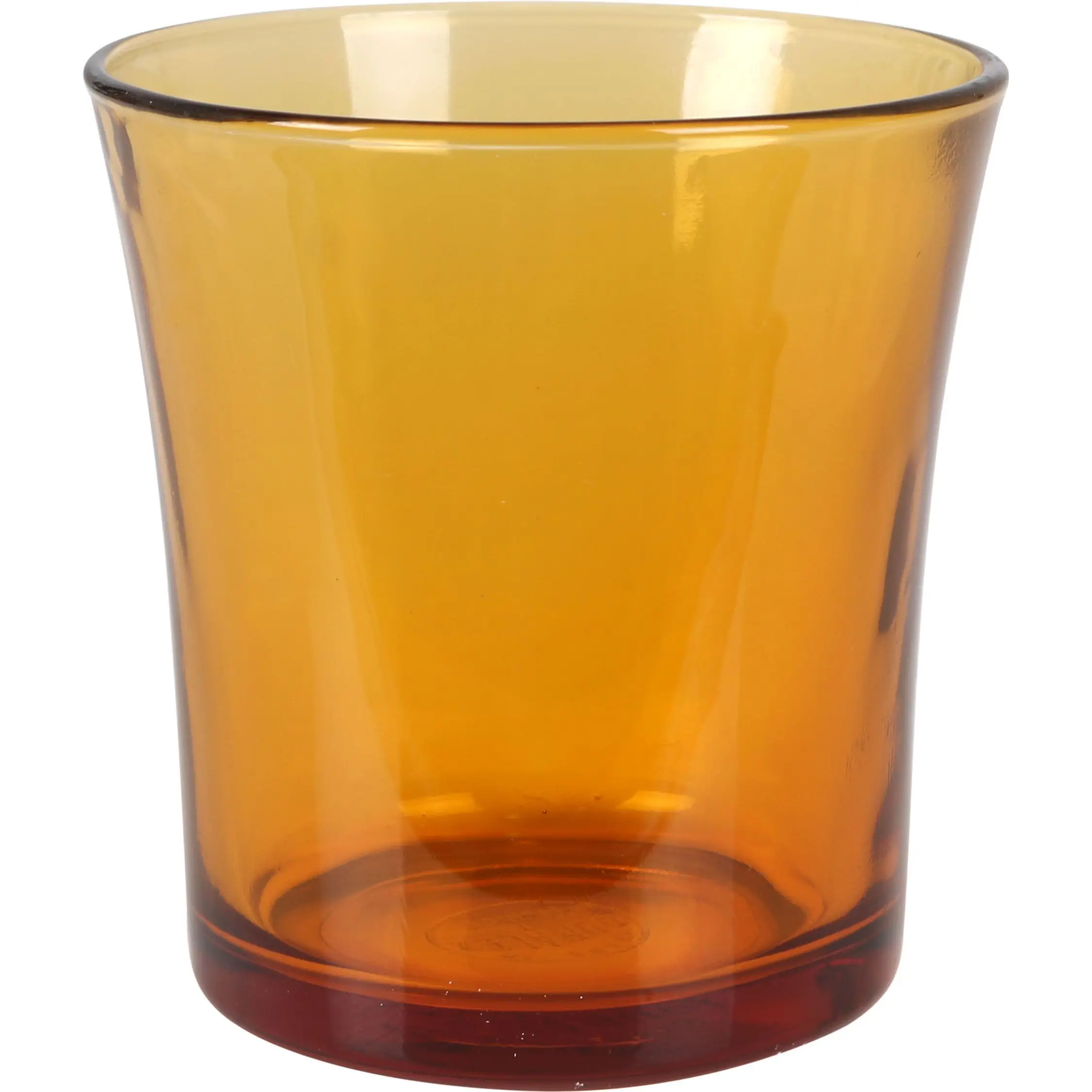 Duralex - Set de 6 Vasos de Vidrio Ámbar Lys 21cl - Set de Vasos para Bebidas Frías y Calientes, Aptos para Lavavajillas