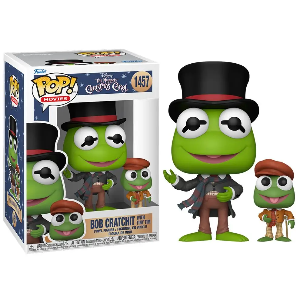 Funko Pop! Los Teleñecos en Cuento de Navidad - Gustavo como Bob Cratchit con Tiny Tim, 72414, Nº1457, dibujos, envío urgente 24-48 horas en península