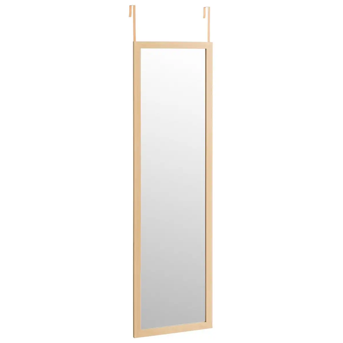 Lola Home Espejo beige de plástico PE para puerta de 35x125 cm