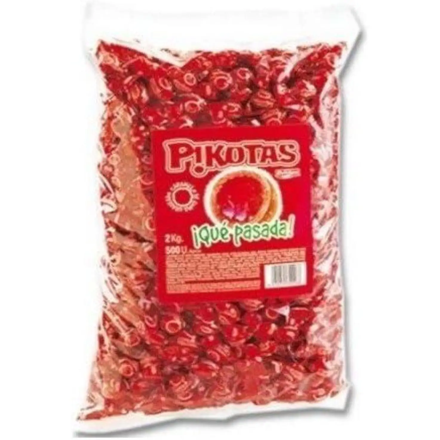 Caramelos Pikotas Dulciora – Caramelos Masticables Sabor Cereza, Bolsa 2 kg – Dulces de Goma Tradicionales Españoles, Sin Gluten, Confitería Artesanal Premium, Para Compartir y Regalar