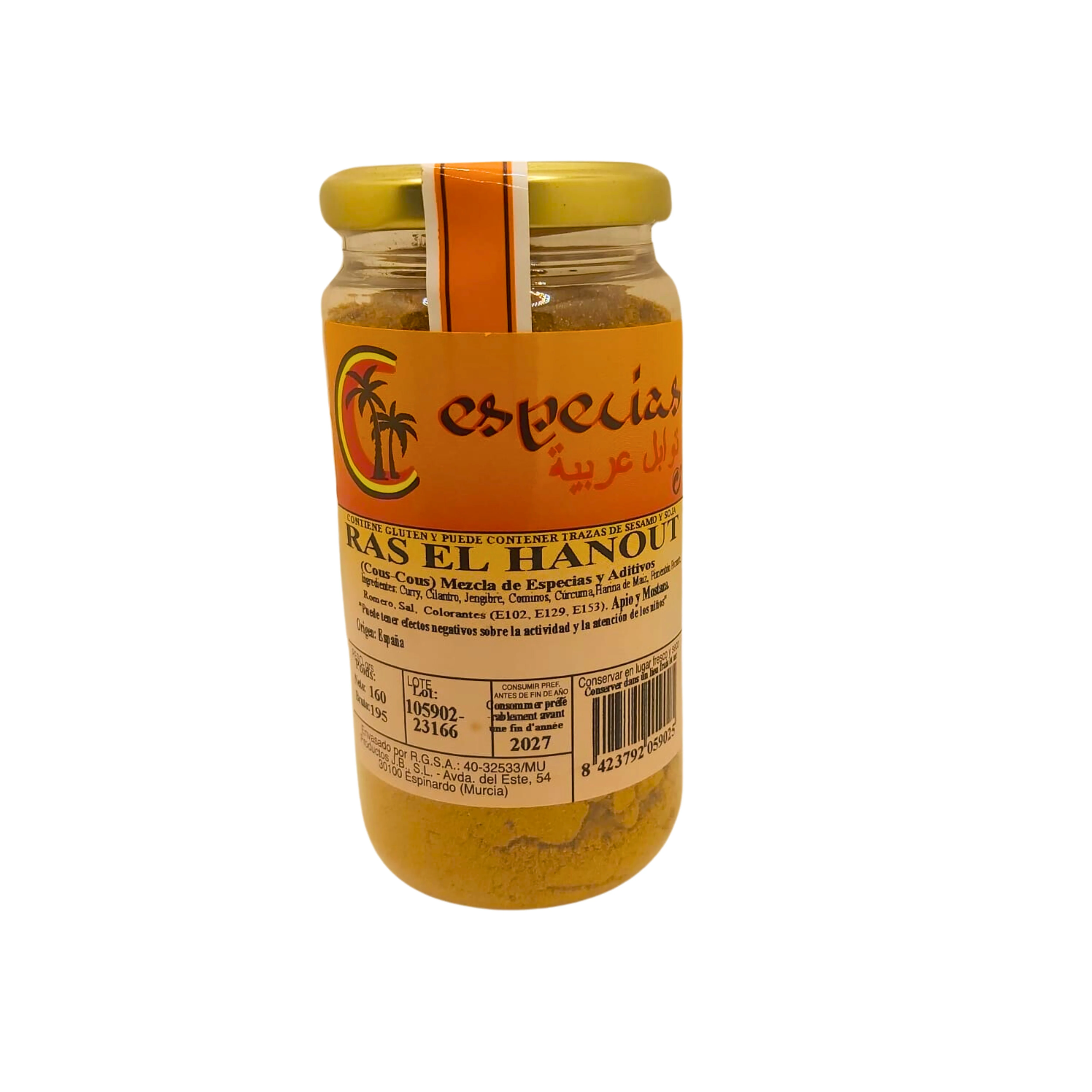 2 BOT OF SPICES RAS THE PRECENT HANOUT GUARANTEE 160G. OF SPANE