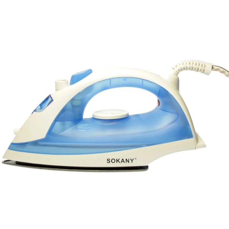 Sokany Hj-8002 Plancha Vapor 1600w Color Blanco / Azul